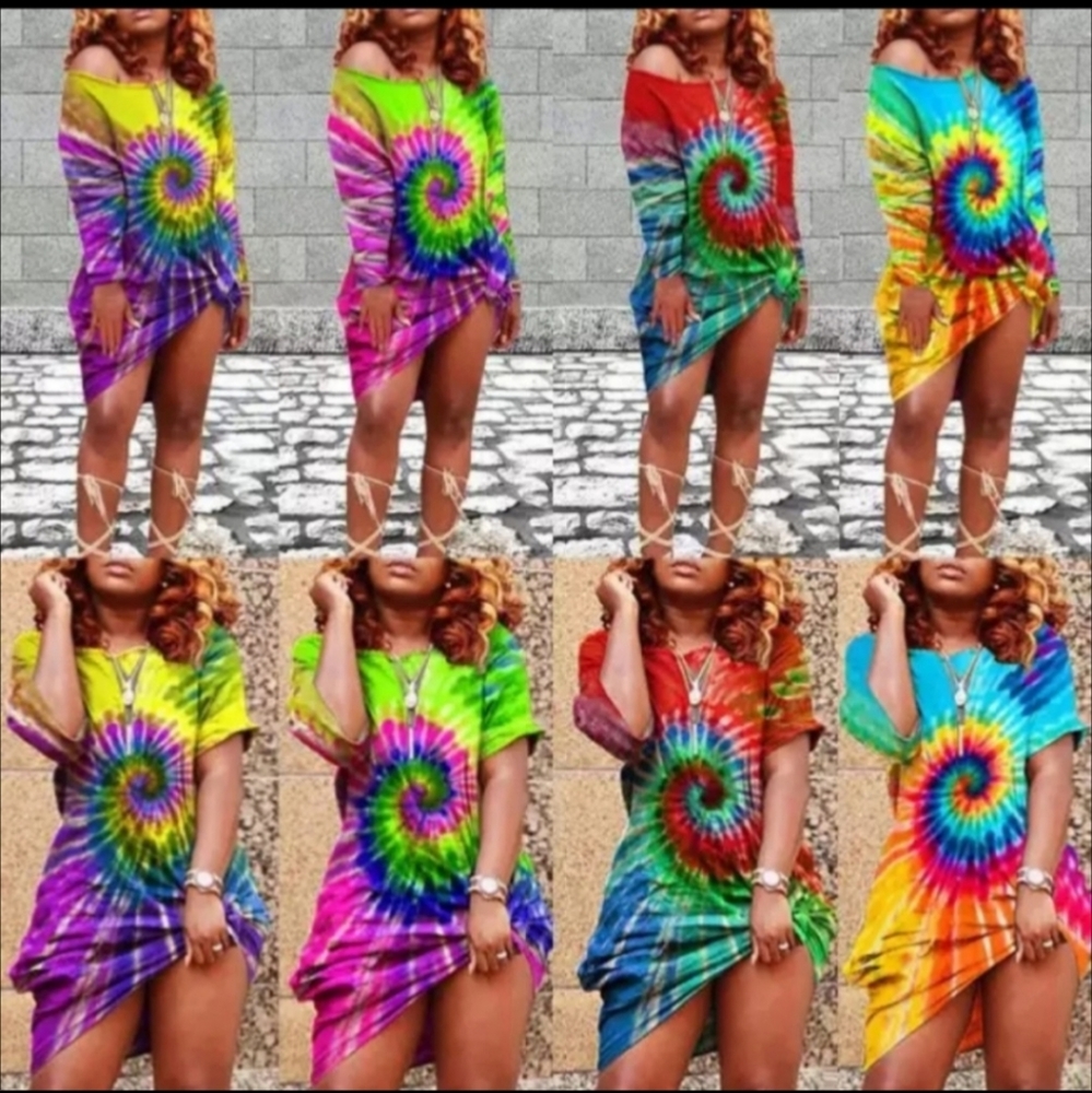 2022 Fall New Arrival Thread Tie-dye Dress